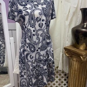 ROBBIE BEE Paisley Print Women's Dress